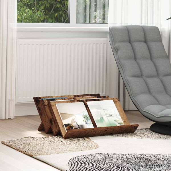 vidaXL Scaffale per riviste Legno vecchio 65 x 53 x 28,5 cm