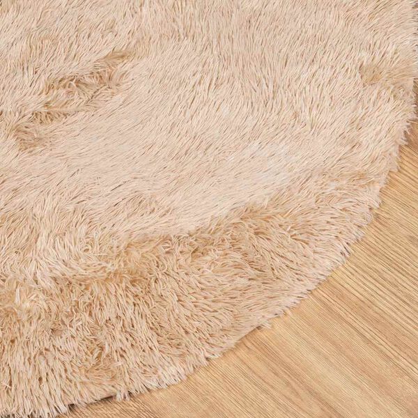 vidaXL Tappeto Shaggy a Pelo Lungo NAVARRA Beige 240x240 cm poliestere