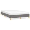 vidaXL Giroletto senza Materasso Grigio Scuro 120x200 cm Tessuto
