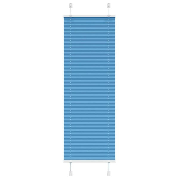 vidaXL Tenda Plissettata Blu 40x100 cm Larghezza Tessuto 39,4 cm