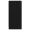 vidaXL Credenza Rovere Nero 29,5x34x76 cm in Legno Multistrato