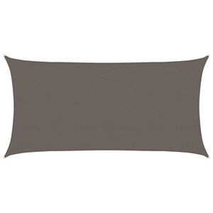 vidaXL Vela Parasole 160 g/m&sup2; Antracite 2,5x5 m in HDPE