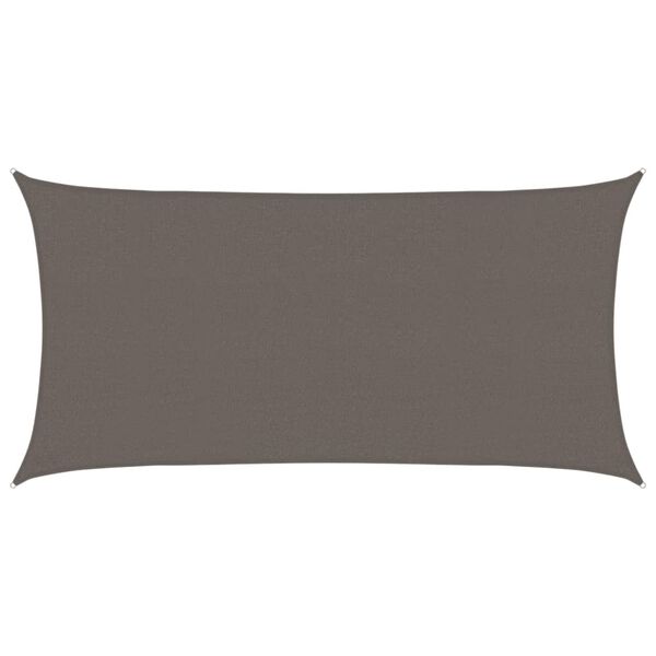 vidaXL Vela Parasole 160 g/m&sup2; Antracite 2,5x5 m in HDPE