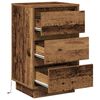 vidaXL Armadio da Notte con cassetto Legno vecchio 39 x 34,5 x 65 cm