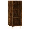 vidaXL Credenza Rovere Fumo 34,5x34x180 cm in Legno Multistrato