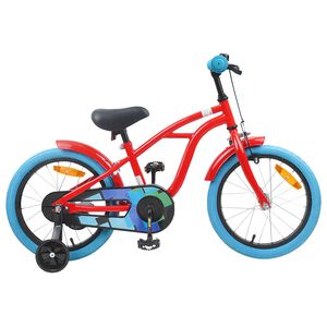 vidaXL Bicicletta per Bambini 16 Pollici per bambini di 4-6 anni Rosso