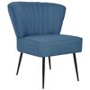 vidaXL Sedia da Cocktail Blu in Tessuto