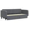 vidaXL Divano Letto Estraibile Cassetti Grigio Scuro 90x200cm Velluto