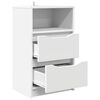 vidaXL Comodino con cassetto Bianco 40 x 30 x 467 cm Legno multistrato