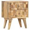 vidaXL Comodino 40x30x50 cm in Legno Massello di Mango