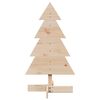 vidaXL Albero di Natale Decorativo in Legno 80 cm Legno Massello Pino