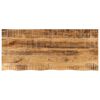 vidaXL Piano Tavolo 140x60x3,8 cm Bordi Vivi Legno di Mango Grezzo