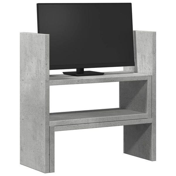 vidaXL Organizer Scrivania Grigio Cemento 40x17x41 cm in Truciolato