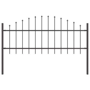 vidaXL Recinzione per Giardino Grigio 170 x 140 cm