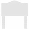 vidaXL Testiera con testiera Bianco 90 cm Legno multistrato