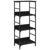 vidaXL Libreria Nera 50x33x117,5 cm in Legno Multistrato