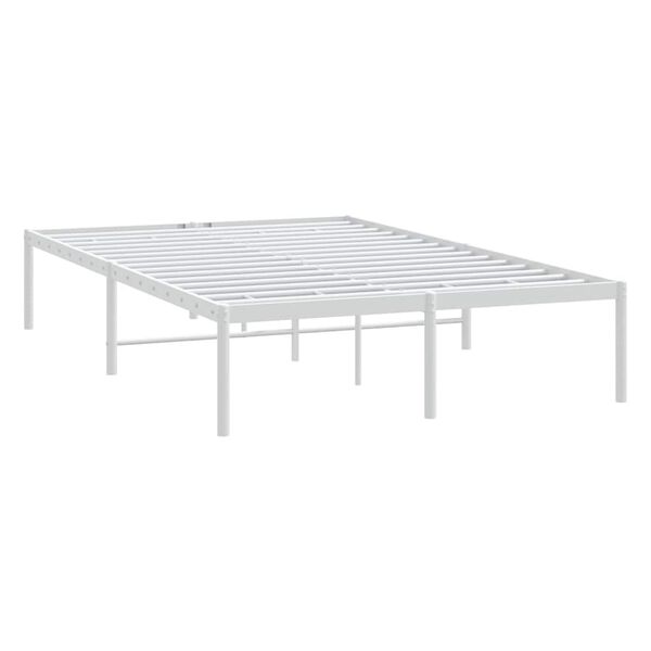 vidaXL Giroletto in Metallo Bianco 135x190 cm