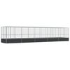 vidaXL Voliera con Estensione Argento 1039x207x212 cm in Acciaio