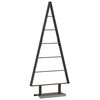 vidaXL Albero di Natale in metallo Nero 90 cm Acciaio