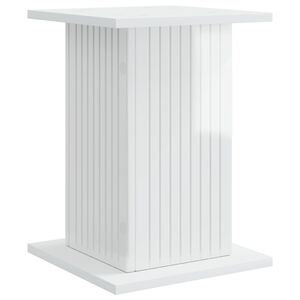 vidaXL Supporto per piante Bianco Lucido 30,5 x 30 x 43 cm