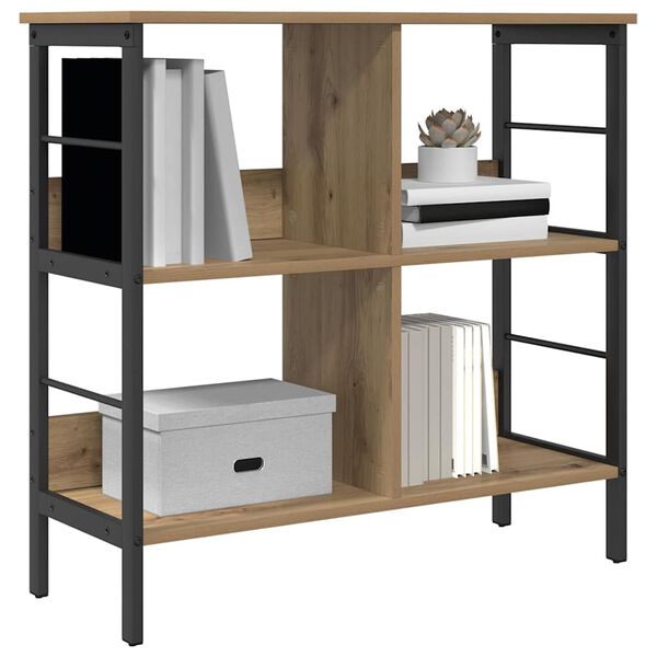 vidaXL Libreria Rovere artigianale 82 x 32 x 79 cm Legno multistrato