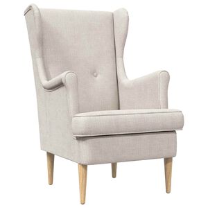 vidaXL Poltrona Crema ARES