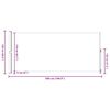 vidaXL Tenda Laterale Retrattile per Patio 220x500 cm Grigia