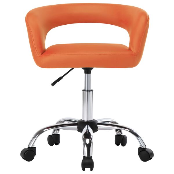 vidaXL Sedie da Pranzo 6 pz Arancioni in Similpelle