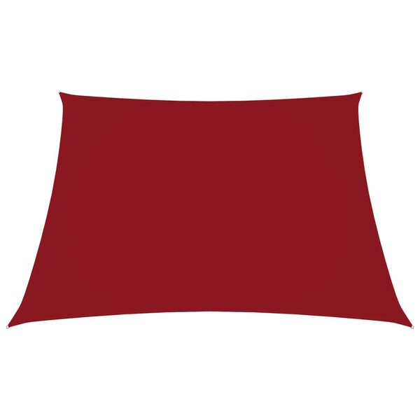 vidaXL Parasole a Vela in Tela Oxford Quadrato 4,5x4,5 m Rosso