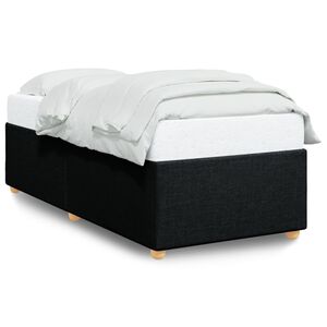vidaXL Giroletto senza Materasso Nero 80x200 cm Tessuto