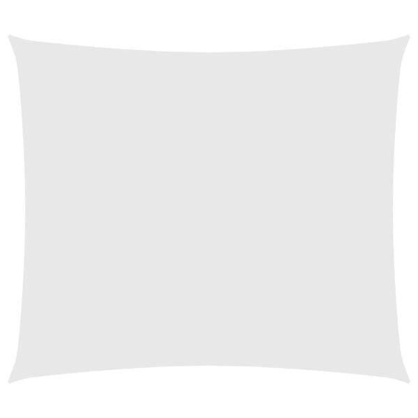 vidaXL Parasole a Vela in Tessuto Oxford Rettangolare 2,5x3 m Bianco