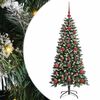 vidaXL Albero di Natale artificiale con 150 LED Verde 120 cm