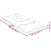 vidaXL Cuscini per Sedia da Giardino 4 pz Beige 100x50x7 cm Tessuto