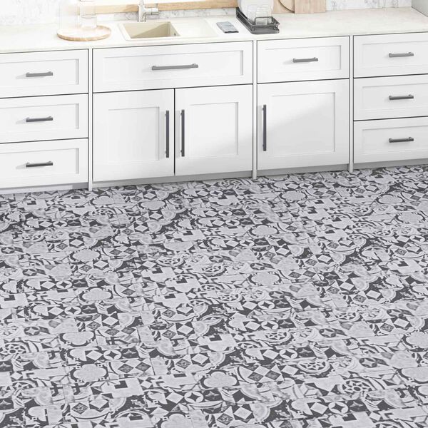 vidaXL Tavole per Pavimenti 36 pcs Grigio 5,02 m&sup2; PVC