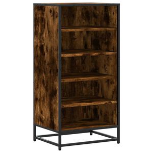 vidaXL Scarpiera Rovere Fumo 48x38x97,5 cm in Legno Multistrato