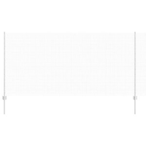 vidaXL Recinzione con Posto Argento