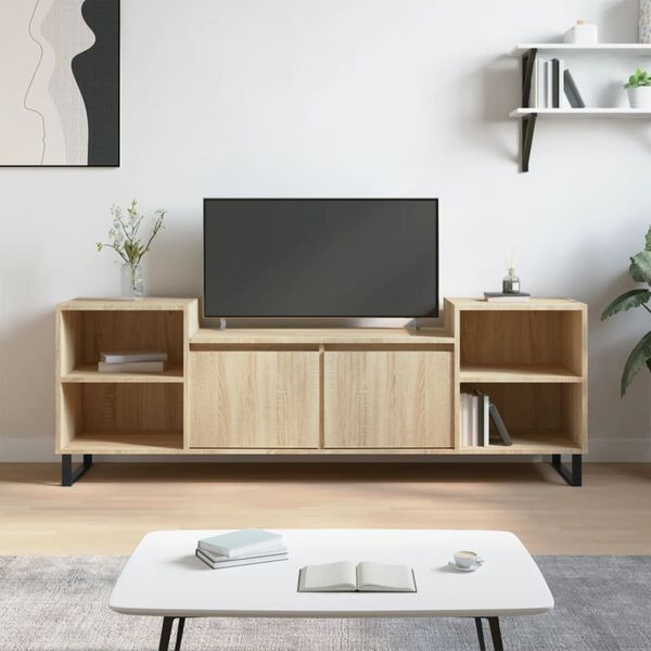vidaXL Mobile Porta TV Rovere Sonoma 160x35x55 cm Legno Multistrato