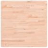 vidaXL Piano per Tavolo 70x70x2,5 cm Quadrato Legno Massello di Faggio