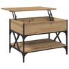 vidaXL Tavolino da salotto Rovere artigianale 70x50x50cm