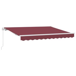 vidaXL Tenda retrattile Borgogna 300 x 200 cm Tessuto