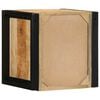 vidaXL Comodino 40x35x40 cm in Legno Grezzo Massello di Mango