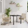 vidaXL Sedia da Giardino 2 pcs Beige 53 x 60 x 85cm polyrattan
