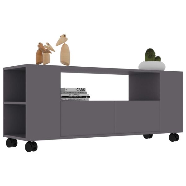 vidaXL Mobile Porta TV Grigio 120x35x48 cm in Legno Multistrato