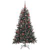 vidaXL Albero di Natale artificiale con 150 LED Verde 150 cm