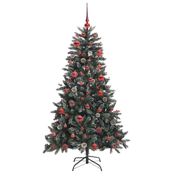 vidaXL Albero di Natale artificiale con 150 LED Verde 150 cm