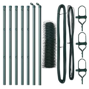 vidaXL Palo della recinzione Verde