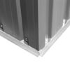 vidaXL Capanno per Attrezzi in Metallo Grigio 204x132x186 cm