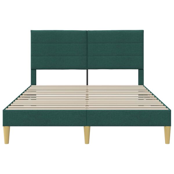 vidaXL Struttura del letto Verde Scuro 120 x 190 cm Tessuto