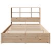 vidaXL Letto Libreria senza Materasso 120x200cm Legno Massello di Pino