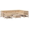 vidaXL Set Salotto Giardino 8 pz Cuscini Antracite Legno Massello Pino